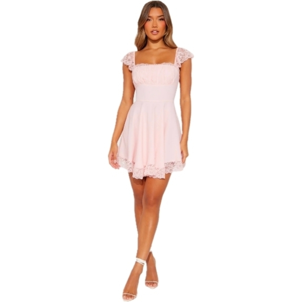 Fashion Nova Pink Lace Mini Dress - Picture 10 of 10